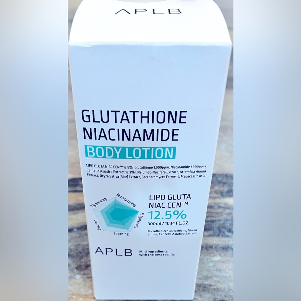 New APLB Glutathione Niacinamide Body Lotion 300ml 10.14 OZ 12.5%